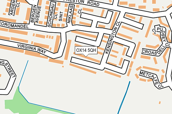 OX14 5QH map - OS OpenMap – Local (Ordnance Survey) OX14 5QH map - OS OpenMap – Local (Ordnance Survey)