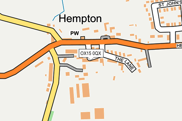 OX15 0QX map - OS OpenMap – Local (Ordnance Survey) OX15 0QX map - OS OpenMap – Local (Ordnance Survey)