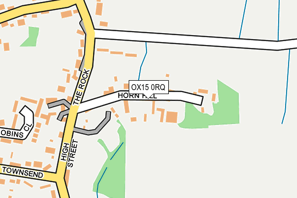 OX15 0RQ map - OS OpenMap – Local (Ordnance Survey) OX15 0RQ map - OS OpenMap – Local (Ordnance Survey)