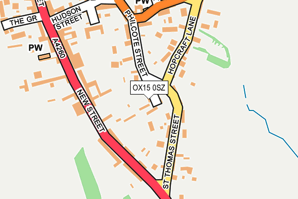 OX15 0SZ map - OS OpenMap – Local (Ordnance Survey) OX15 0SZ map - OS OpenMap – Local (Ordnance Survey)