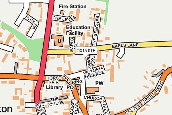 OX15 0TF map - OS OpenMap – Local (Ordnance Survey) OX15 0TF map - OS OpenMap – Local (Ordnance Survey)