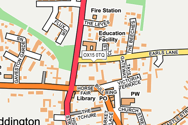 OX15 0TQ map - OS OpenMap – Local (Ordnance Survey) OX15 0TQ map - OS OpenMap – Local (Ordnance Survey)