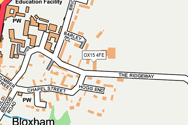 OX15 4FE map - OS OpenMap – Local (Ordnance Survey) OX15 4FE map - OS OpenMap – Local (Ordnance Survey)