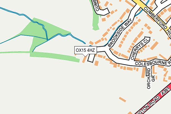 OX15 4HZ map - OS OpenMap – Local (Ordnance Survey)