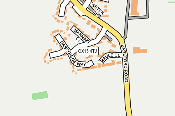 OX15 4TJ map - OS OpenMap – Local (Ordnance Survey)