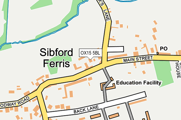 OX15 5BL map - OS OpenMap – Local (Ordnance Survey) OX15 5BL map - OS OpenMap – Local (Ordnance Survey)