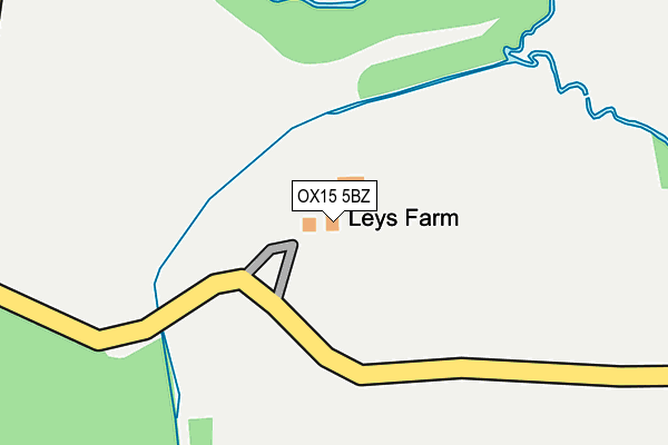 OX15 5BZ map - OS OpenMap – Local (Ordnance Survey) OX15 5BZ map - OS OpenMap – Local (Ordnance Survey)