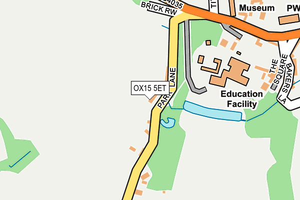 OX15 5ET map - OS OpenMap – Local (Ordnance Survey) OX15 5ET map - OS OpenMap – Local (Ordnance Survey)