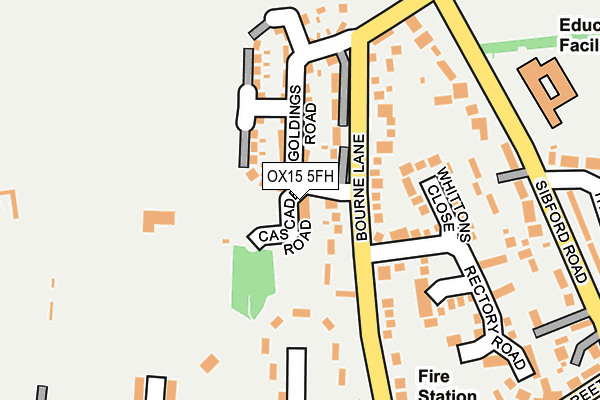 OX15 5FH map - OS OpenMap – Local (Ordnance Survey) OX15 5FH map - OS OpenMap – Local (Ordnance Survey)