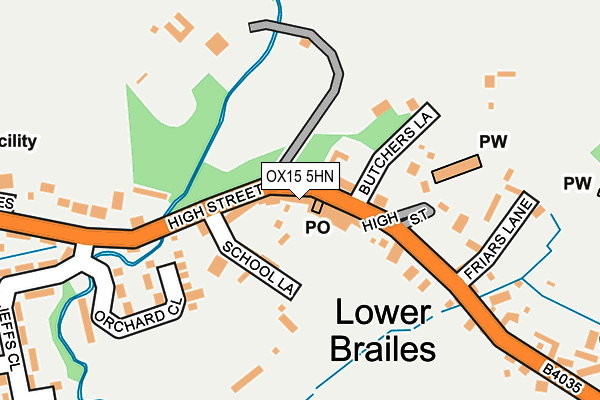 OX15 5HN map - OS OpenMap – Local (Ordnance Survey)