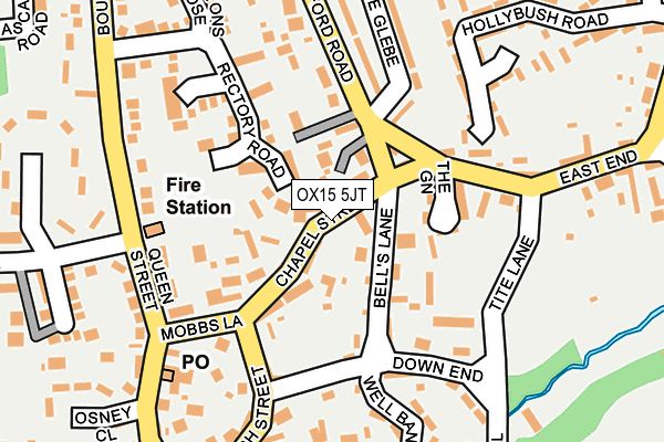 OX15 5JT map - OS OpenMap – Local (Ordnance Survey) OX15 5JT map - OS OpenMap – Local (Ordnance Survey)