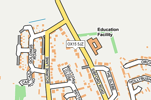 OX15 5JZ map - OS OpenMap – Local (Ordnance Survey) OX15 5JZ map - OS OpenMap – Local (Ordnance Survey)