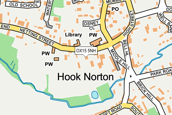 OX15 5NH map - OS OpenMap – Local (Ordnance Survey)