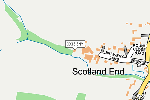 OX15 5NY map - OS OpenMap – Local (Ordnance Survey) OX15 5NY map - OS OpenMap – Local (Ordnance Survey)