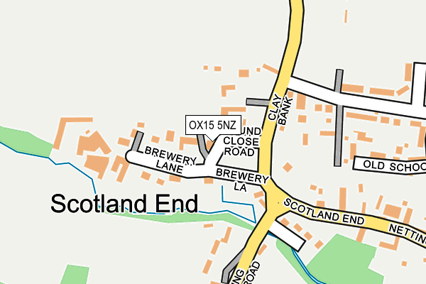 OX15 5NZ map - OS OpenMap – Local (Ordnance Survey) OX15 5NZ map - OS OpenMap – Local (Ordnance Survey)