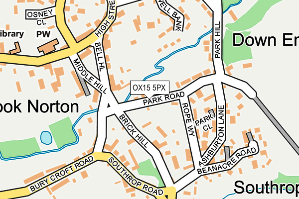 OX15 5PX map - OS OpenMap – Local (Ordnance Survey)