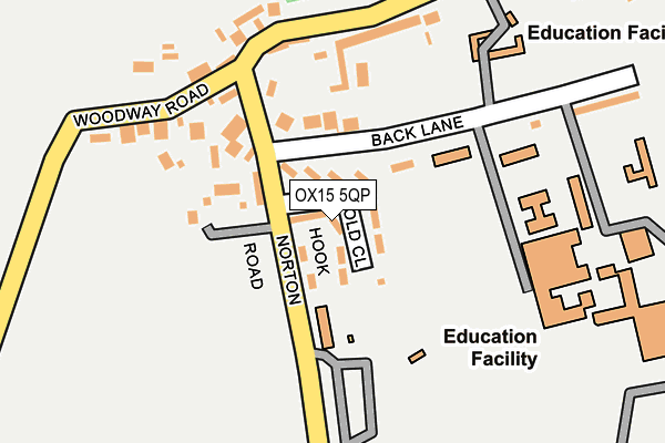 OX15 5QP map - OS OpenMap – Local (Ordnance Survey) OX15 5QP map - OS OpenMap – Local (Ordnance Survey)