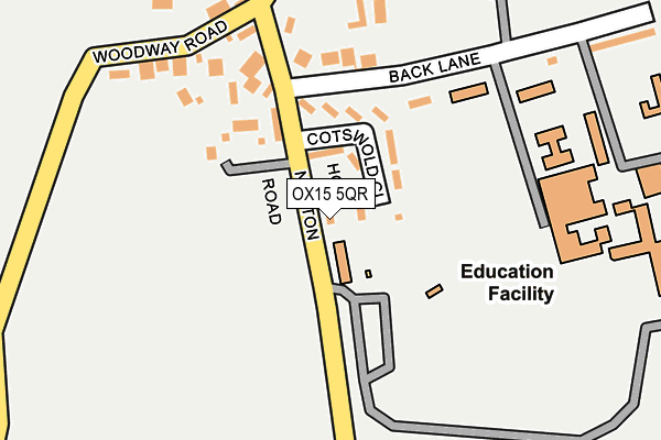 OX15 5QR map - OS OpenMap – Local (Ordnance Survey) OX15 5QR map - OS OpenMap – Local (Ordnance Survey)