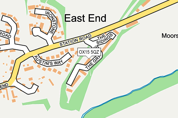 OX15 5QZ map - OS OpenMap – Local (Ordnance Survey)