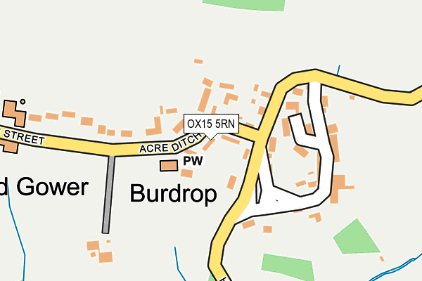 OX15 5RN map - OS OpenMap – Local (Ordnance Survey) OX15 5RN map - OS OpenMap – Local (Ordnance Survey)