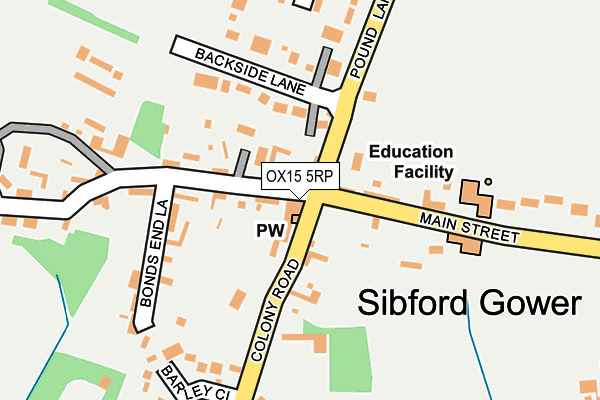 OX15 5RP map - OS OpenMap – Local (Ordnance Survey) OX15 5RP map - OS OpenMap – Local (Ordnance Survey)