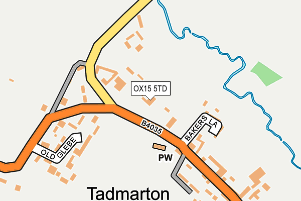 OX15 5TD map - OS OpenMap – Local (Ordnance Survey) OX15 5TD map - OS OpenMap – Local (Ordnance Survey)