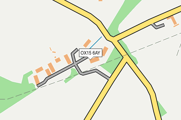 OX15 6AY map - OS OpenMap – Local (Ordnance Survey) OX15 6AY map - OS OpenMap – Local (Ordnance Survey)