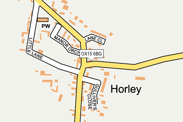 OX15 6BG map - OS OpenMap – Local (Ordnance Survey) OX15 6BG map - OS OpenMap – Local (Ordnance Survey)