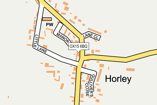 OX15 6BQ map - OS OpenMap – Local (Ordnance Survey) OX15 6BQ map - OS OpenMap – Local (Ordnance Survey)