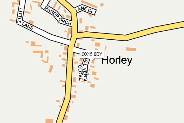 OX15 6DY map - OS OpenMap – Local (Ordnance Survey) OX15 6DY map - OS OpenMap – Local (Ordnance Survey)
