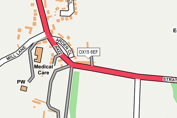 OX15 6EF map - OS OpenMap – Local (Ordnance Survey) OX15 6EF map - OS OpenMap – Local (Ordnance Survey)