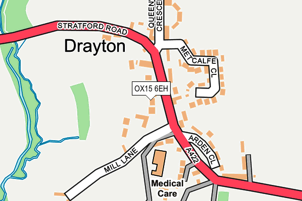 OX15 6EH map - OS OpenMap – Local (Ordnance Survey)