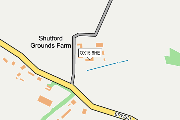 OX15 6HE map - OS OpenMap – Local (Ordnance Survey)