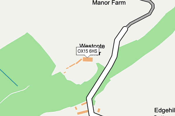 OX15 6HS map - OS OpenMap – Local (Ordnance Survey)
