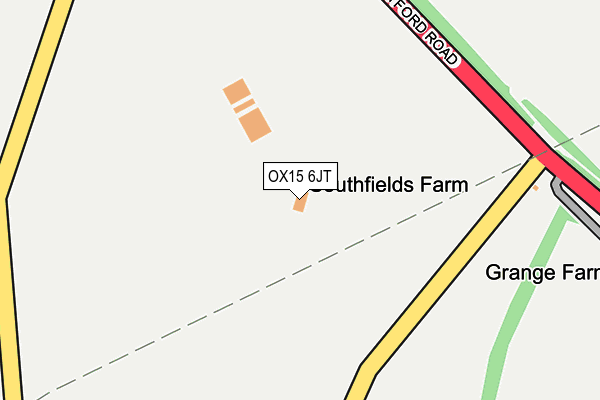 OX15 6JT map - OS OpenMap – Local (Ordnance Survey) OX15 6JT map - OS OpenMap – Local (Ordnance Survey)