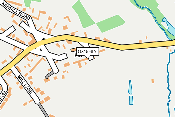 OX15 6LY map - OS OpenMap – Local (Ordnance Survey)