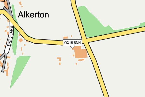 OX15 6NN map - OS OpenMap – Local (Ordnance Survey)