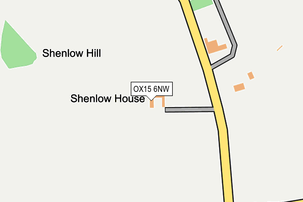 OX15 6NW map - OS OpenMap – Local (Ordnance Survey) OX15 6NW map - OS OpenMap – Local (Ordnance Survey)