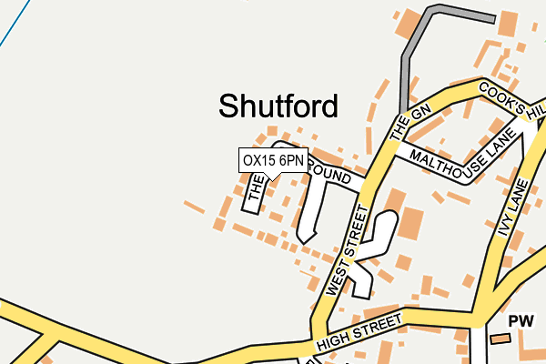 OX15 6PN map - OS OpenMap – Local (Ordnance Survey)