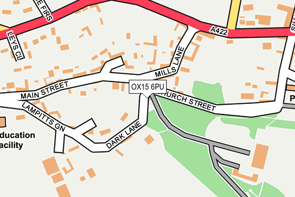 OX15 6PU map - OS OpenMap – Local (Ordnance Survey) OX15 6PU map - OS OpenMap – Local (Ordnance Survey)