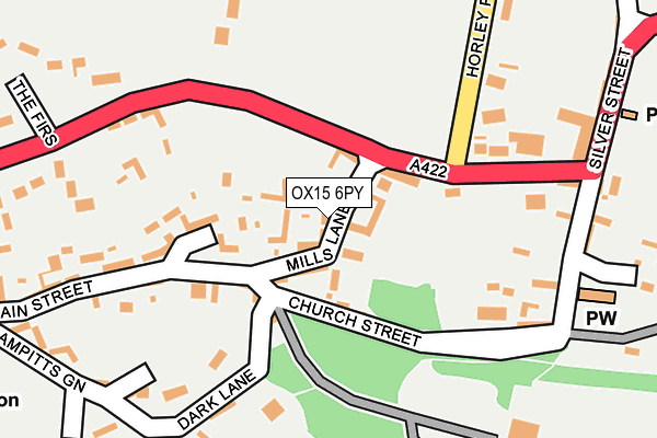 OX15 6PY map - OS OpenMap – Local (Ordnance Survey) OX15 6PY map - OS OpenMap – Local (Ordnance Survey)