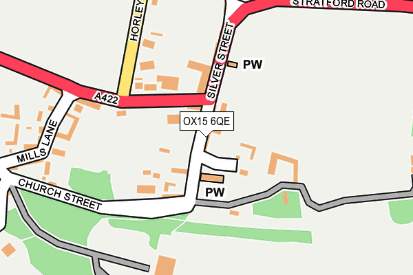 OX15 6QE map - OS OpenMap – Local (Ordnance Survey)