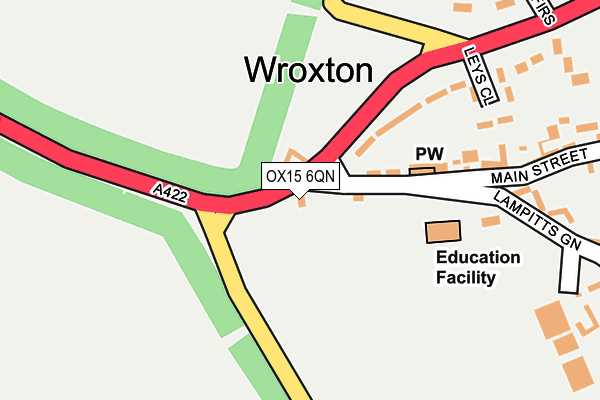 OX15 6QN map - OS OpenMap – Local (Ordnance Survey)