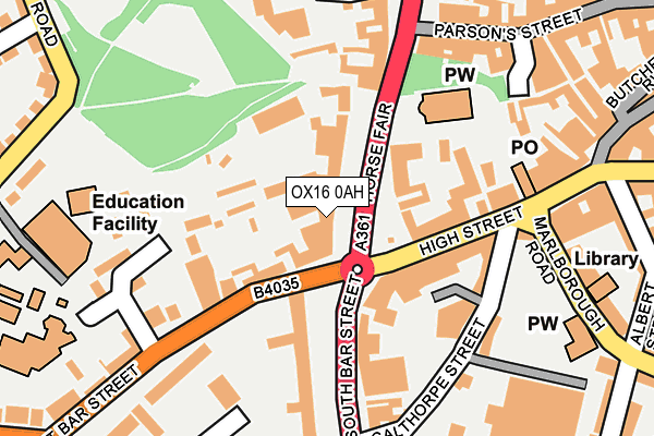 OX16 0AH map - OS OpenMap – Local (Ordnance Survey) OX16 0AH map - OS OpenMap – Local (Ordnance Survey)