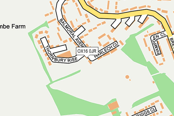 OX16 0JR map - OS OpenMap – Local (Ordnance Survey) OX16 0JR map - OS OpenMap – Local (Ordnance Survey)