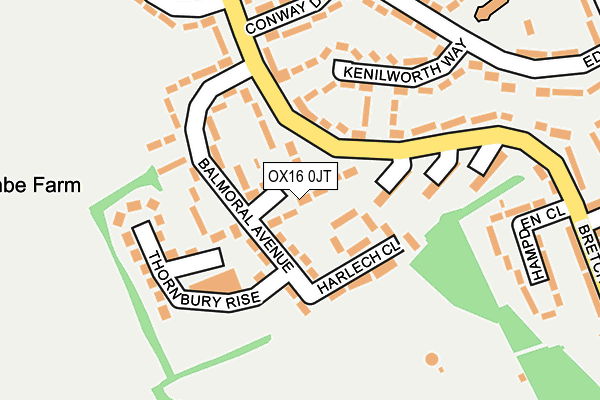OX16 0JT map - OS OpenMap – Local (Ordnance Survey) OX16 0JT map - OS OpenMap – Local (Ordnance Survey)