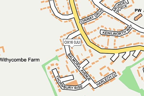 OX16 0JU map - OS OpenMap – Local (Ordnance Survey) OX16 0JU map - OS OpenMap – Local (Ordnance Survey)