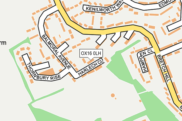 OX16 0LH map - OS OpenMap – Local (Ordnance Survey) OX16 0LH map - OS OpenMap – Local (Ordnance Survey)