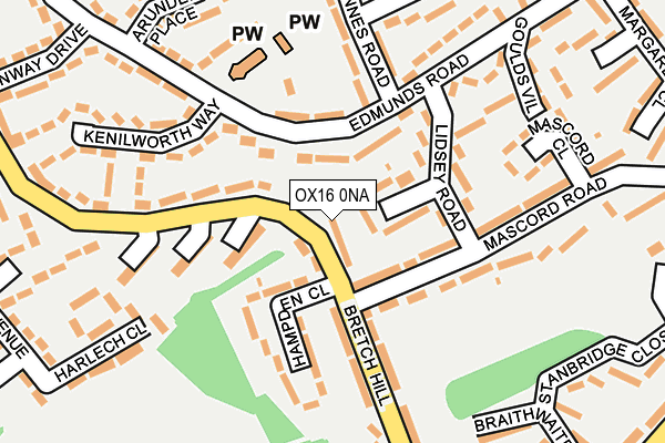 OX16 0NA map - OS OpenMap – Local (Ordnance Survey) OX16 0NA map - OS OpenMap – Local (Ordnance Survey)