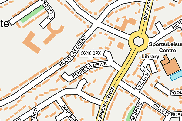 OX16 0PX map - OS OpenMap – Local (Ordnance Survey) OX16 0PX map - OS OpenMap – Local (Ordnance Survey)